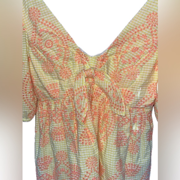 NWT - Lilly Pulitzer Sarafina Puff Short Sleeves Eyelet Mini Dress Size 6 - Picture 2 of 8